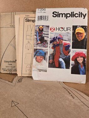 Sewing Pattern Simplicity 2 HOUR 7356 Size S, M, L - LIKE NEW